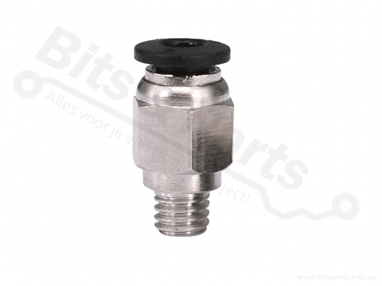 Pneufit met rechte koppeling PC4-M6 4mm